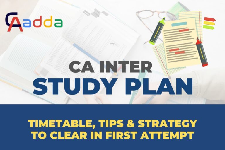 CA Adda - CA Inter Study Plan