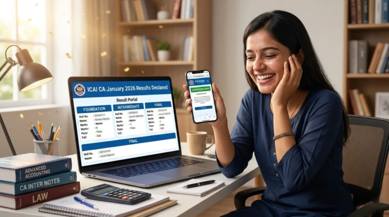 ca jan 26 result declared