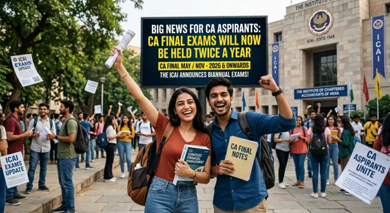 ICAI Announcement : New Exam Cycle for CA Final ca final icai announcement
